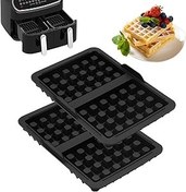 Resim ZMDMAH Silikon Belçika Waffle Kalıbı 2 Adet Waffle Kalıbı Belçika Waffle Aksesuarı Silikon Çift Pişirme Tepsisi Ek Parçası AF300EU, AF400EU, AF451EU, SL400EU ve AF500DE ile Uyumlu 