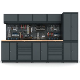Resim İdeal Ekipman 3.1 Metre Modüler Çalışma Tezgahı İE.36.18.22 