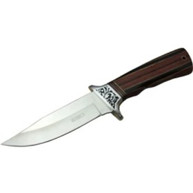 Resim Kuzgun Ticaret A058-1 Kamp Bıçağı 26,5 cm - Ahşap Sap, Kılıflı - Lisinya 