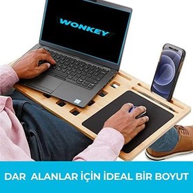 Resim WONKEY OFFICE - Küçük Boy Mouse Pad - Kaymaz Tabanlı Pürüzsüz Kumaş Yüzeyli Bilgisayar Mouse Altlığı, Ofis için Ergonomik Mouse Pad, Laptop ve PC Uyumlu (Küçük Boy 22x18 cm) 