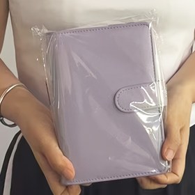 Resim PU Deri Nakit Tasarruf Defteri Halka Ciltli: Finanslarınızı Şık Bir Şekilde Düzenleyin 