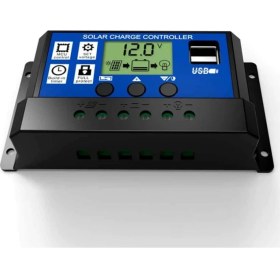 Resim Schulzz Solar Güneş Paneli Akü Şarj Kontrol Regülatörü 30A-12V/24V 