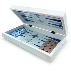 Resim Biggdesign Blue Tile Tavla - Çizilmez Zeminli Mıknatıslı MDF Kasa 2 Kat Vernik Cilalı 