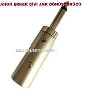 Resim Çivi Jak Xlr Canon Erkek Dönüştürücü Çevirici 