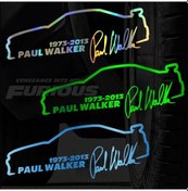 Resim Krom Gümüş-1 Adet-araba Etiket Vinil 13 5 Cm Paul Walker Hızlı Ve Öfkeli Moda Yansıtıcı Etiket Araba Komik 3d Etike 