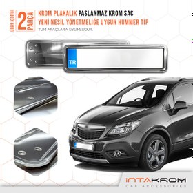 Resim intakrom Opel Mokka Krom Plakalık - Hummer Tip 2 Adet 