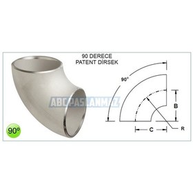 Resim Paslanmaz Krom Patent Dirsek 90° 316 Kalite (Ölçü Seçiniz) 