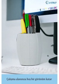 Resim Kalemlik Beyaz Renk Masa Kalemliği Organizer Kalemlik Model 13 Çok REnkli 