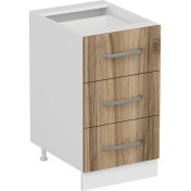 Resim Minar Mutfak Alt Modül 3ç Nray 45 cm Dolap Beyaz D1 