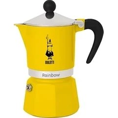 Resim Starseven - Rainbow: 1 Cup Ocak Üstü Espresso Pişirici - 60ML - Sarı Renk - Alüminyum Gövde - Patent 