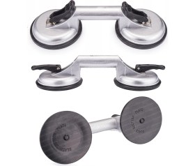 Resim Özgürce Yüksek Kaliteli Cam Fayans Kaldırma Metal Alüminyum Çift Vantuz Seti 