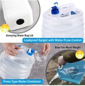 Resim Genel Markalar Dercozi 10 Litre Damacana Kamp Piknik Ve Plaj Için Katlanabilir Akordiyon Portatif Damacana 