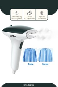 Resim Sinbo Portatif Buharlı Kırışık Giderici Dikey Ütü SSI-6636 