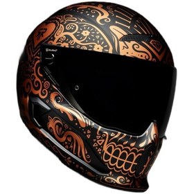 Resim Ruroc Atlas 4.0 At4-Elc-W-S El Cobre Profesyonel Motor Kaskı Gold - Gri - Siyah 