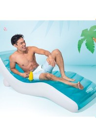 Resim Intex Splash Şişme Koltuk Yatak 191 Cm Şişirilebilir Şezlong Ya Çok Renkli 