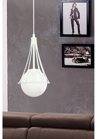 Resim Begüsa Lapis Tekli Beyaz Beyaz Glop Camlı Beyaz - Beyaz 