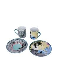 Resim Mikasa Sarah Arnett Porselen 2li 85 Ml Kahve Fincan Takımı Mavi 