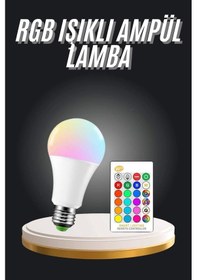 Resim Ambiyans Aydınlatma Rgb Led Lamba Kumandalı Renk Değiştirebilen Çok Renkli 