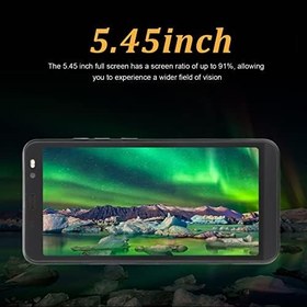 Resim Rino4 Pro Telefon, Günlük Yaşam Için Dört Çekirdekli CPU İşlemci Kilidi Açılmış Cep Telefonu (Siyah) 