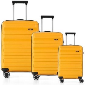 Resim Ççs 5225 Polipropilen 3 Lü Valiz Seti-sarı Sarı 