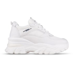 Resim M.p 241-1663 Poli Hafif Taban Bağcıklı Kadın Sneaker BEYAZ 