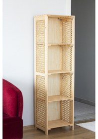 Resim Wooden City Ahşap Kahve Köşesi Çok Amaçlı Mutfak Bangosu Raf 