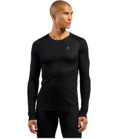 Resim Odlo Odlo Active F-dry Light Bl Top Crew Neck L/s Erkek Siyah Içlik Üst 6000 Siyah 