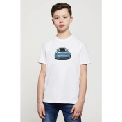 Resim Qivi Mazda Rx7 FD3S Baskılı Çocuk Beyaz Tshirt 