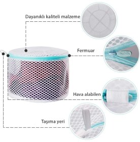 Resim Sütyen Filesi Sütyen Koruyucu Yıkama Çamaşır Makinesi Düzenleyici Çamaşır Yıkama Torbası Organizer 