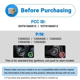 Resim Solar Sanc Regal OHT01060512 Için Anahtarlık Anahtarsız Giriş (Yurt Dışından) 