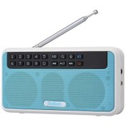 Resim Gajeena Rolton E500 Müzik Çalar: Bluetooth Hoparlör, Fm Radyo, El Feneri, Arama, Tf Kart Desteği, Mavi 