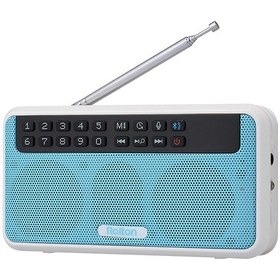 Resim Gajeena Rolton E500 Müzik Çalar: Bluetooth Hoparlör, Fm Radyo, El Feneri, Arama, Tf Kart Desteği, Mavi 