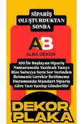 Resim AlbaDekor35 AlbaDekor - Sarı Dekor Plaka , Kişiye Özel Hediye , Hediyelik Eşya , Araç App Plaka , ( 1 ADET ) 