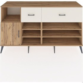 Resim Kronos Konsol 6 Raflı 2 Çekmeceli Tek Kapaklı 176x59x99 Çam-çam/ Çam-çam/aytaşı 