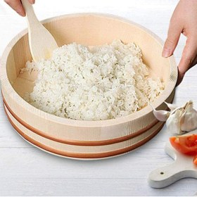 Resim SUSHİSEPETİ Sushi Pirinç Dinlendirme Küveti ( Bambu) 520mmx120mm(E:52CM X Y:12 CM) 