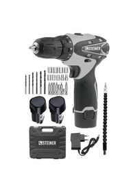 Resim Steiner Titan 36 V Çift Akülü Şarjlı Vidalama Matkap Gri + Set 