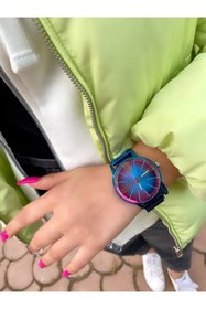 Resim İSTLİV Unisex Mavi Gold Çift-Sevgili Çelik Kasa Cam Kol Saatleri 