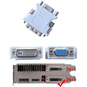 Resim Maviaybilisim Dvı 24+5 Erkek To Vga Dişi Dönüştürücü 