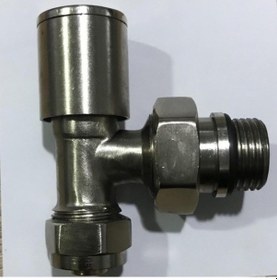 Resim Radyatör Havlupan Vanası Mat Krom 16x2 Pex 