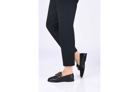 Resim Bestello Bağcıksız Tokalı Tpu Taban Hakiki Deri Loafer 332-25050 Kadın Ayakkabı 