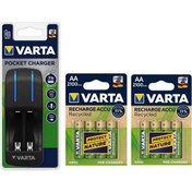 Resim Varta Pocket 4lü Şarj Cihazı + 8*2100 Mah Aa Şarj Edilebilir Pil 