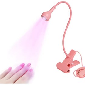 Resim Uv Led Tırnak Kurutucu Ultraviyole Esnek Klipsli Masa Lambası Pmb 