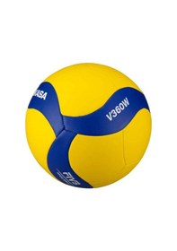 Resim Mıkasa Sentetik Deri Voleybol Topu V360w Sarı - Lacivert 