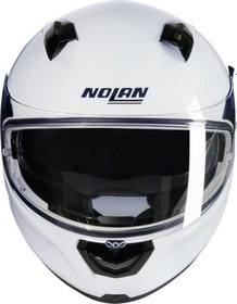 Resim Nolan N60-6 Classico Kapalı Motosiklet Kaskı 305 Metalik Beyaz M 