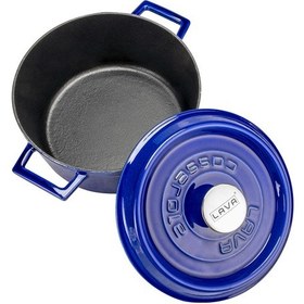 Resim Lava Döküm Yuvarlak Tencere (Ø)24 cm. Majolica 