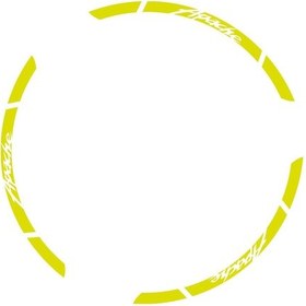 Resim Tvs Apache Jant Sticker Etiket Modeli Neon Sarı 