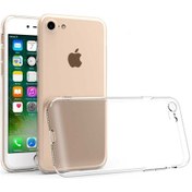 Resim iPhone Uyumlu SE 2020 Kılıf Lüx Şeffaf Kamera Lens Korumalı Silikon Kılıf 