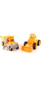 Resim Uçar Kid 170 Oyuncak Kamyon ve Kepçe Kürekli 2 Li 9 x 26 cm Sarı Renkli Eğlenceli Araçlar 