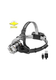 Resim Ps-8002 Sensörlü Zoomlu Profesyonel Şarjlı Kafa Lambası 