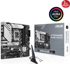 Resim Prime B760m-a Wıfı D4 Intel B760 Soket 1700 Ddr4 5333(oc)mhz Matx Gaming (oyuncu) Anakart 